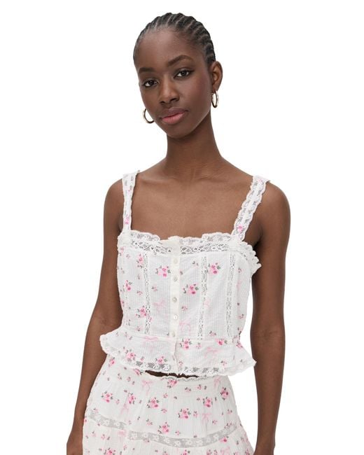 LoveShackFancy Multicolor Vietta Cami