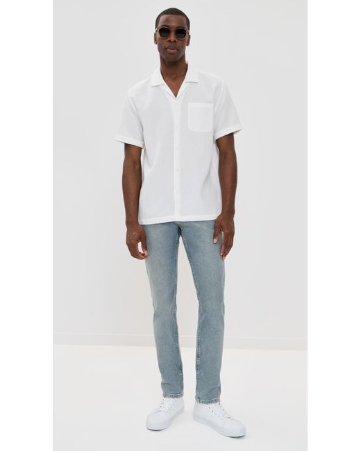 PAIGE Blue Federal Heritage Slim Straight Jeans for men