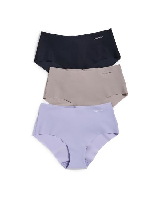 Calvin Klein Multicolor Invisibles Micro Hipster Briefs 3 Pack