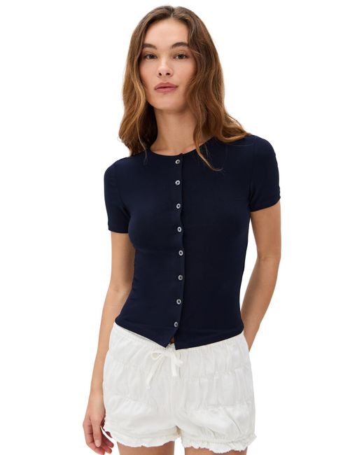 Sandy Liang Blue Ella Top