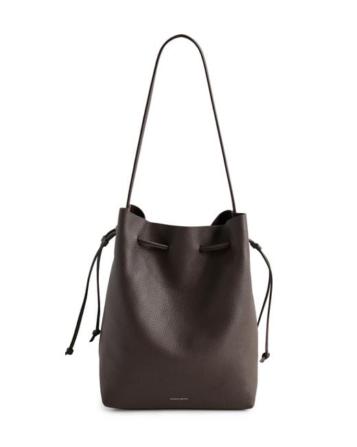 Mansur Gavriel Black Drawstring Cabas Bag