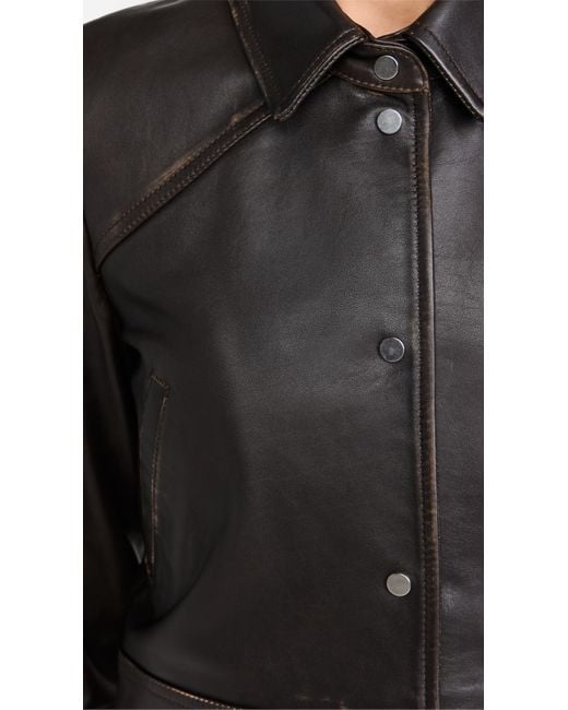 IRO Black Demet Leather Jacket