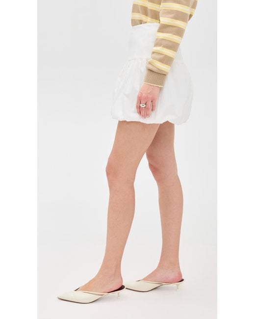 Wayf White Bubble Skirt