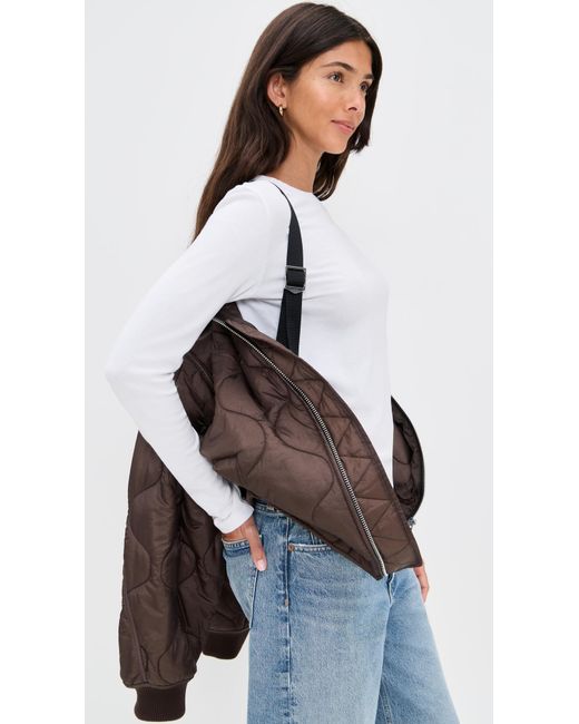 Agolde Brown Isla Quilted Jacket