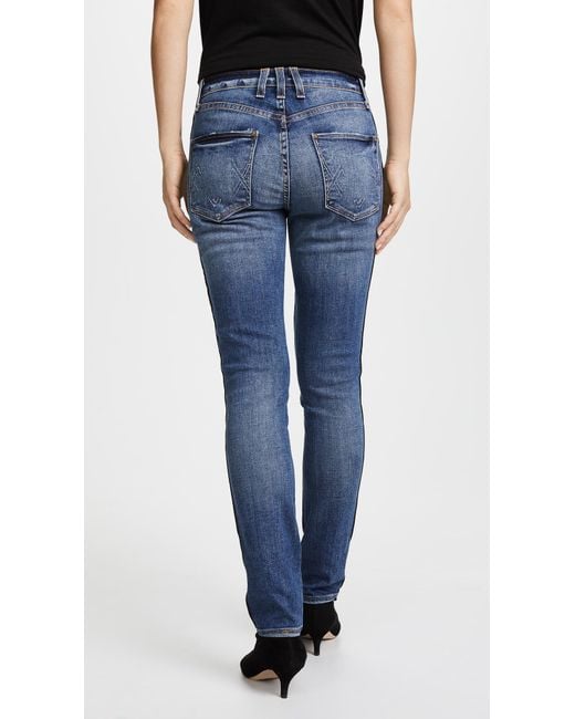 Mcguire Vintage Slim Jeans With Tuxedo Stripe in Blue Lyst