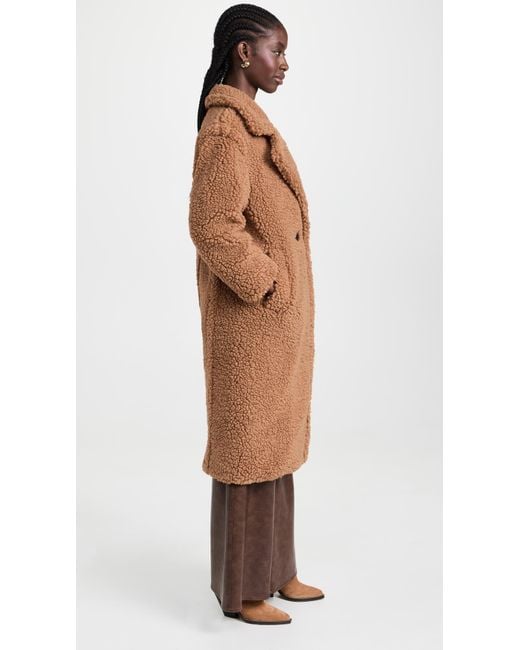 Ugg Brown Gertrude Long Teddy Coat