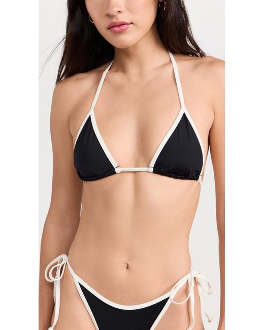 LSPACE Black Pace Apen Bikini Top Bc