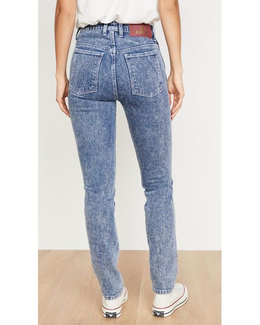 Jordache Denim Mixed Vintage Crop Jeans in Blue Lyst