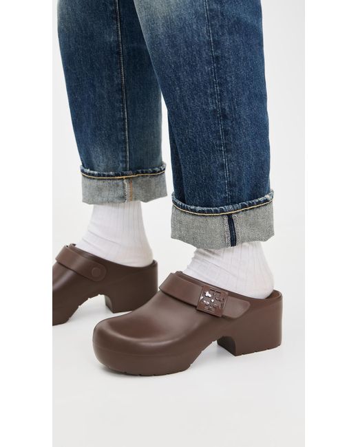 Tory Burch Brown Mellow Eva Clogs