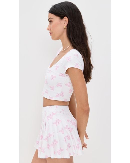 LoveShackFancy Black Kudura Top