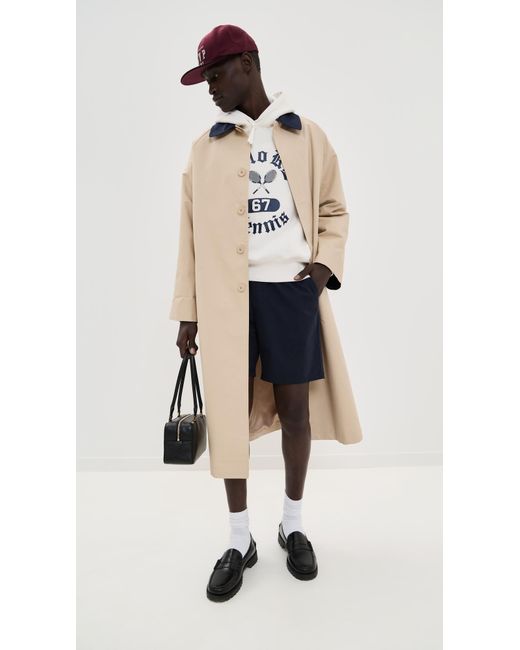 Les Deux Blue Otto Cotton Shorts 6.25 for men