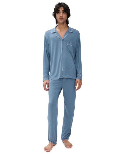 Eberjey Blue William The Long Pj Set for men