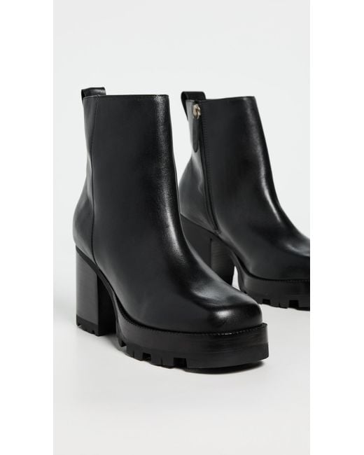 SCHUTZ SHOES Black Platform Booties