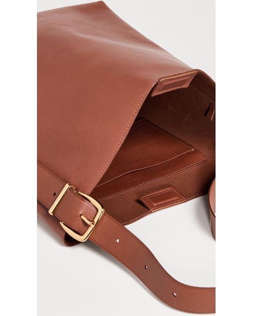 Madewell Red The Essential Bucket Tote