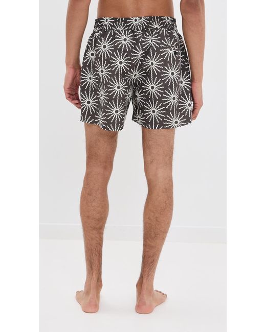 Frescobol Carioca Black Rio Swim Shorts O Sol Print 4 for men