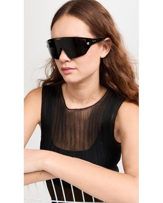 Versace Black Ve4461 Shield Sunglasses