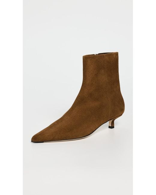 Aeyde Brown Sofie Cow Suede Leather Boots