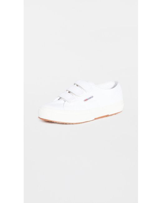 Superga White 2750 Velcro Sneakers