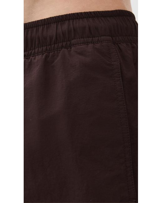 AUTO-REPLY Black Solid Sebastian Swim Trunks 4 for men