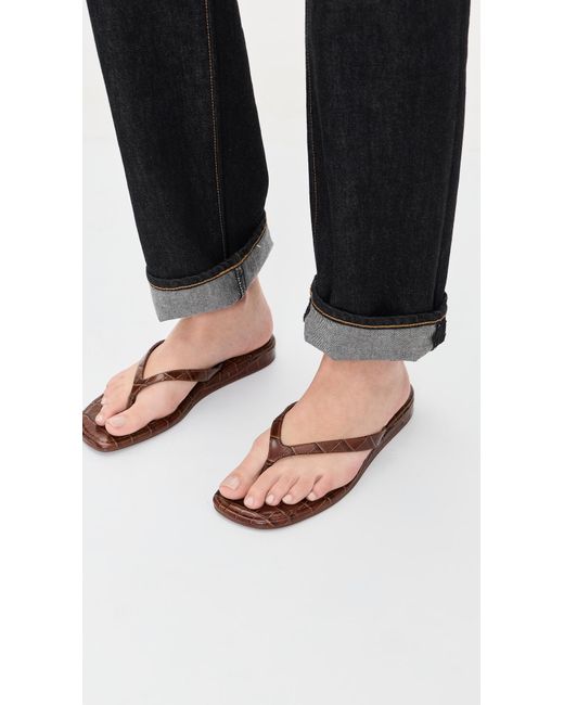 Loeffler Randall Black Lina Elevated Flip Flops