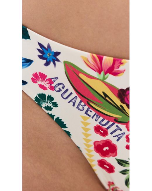 Agua Bendita Blue Ilu Citrus Bikini Bottoms