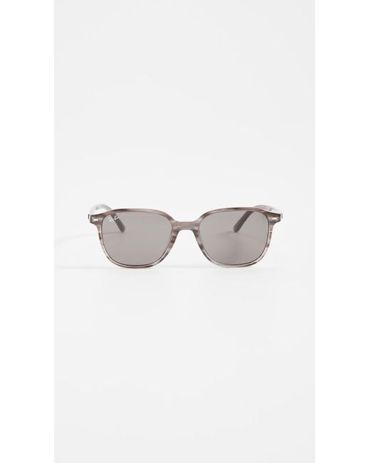 Ray-Ban 53 Leonard Sunglasses in Gray | Lyst