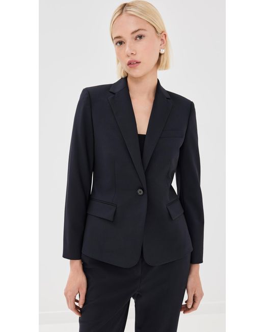 Theory Black 1 Button Slim Jacket