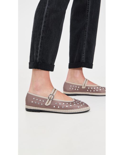 Flabelus Gray Mae Mary Jane Flats