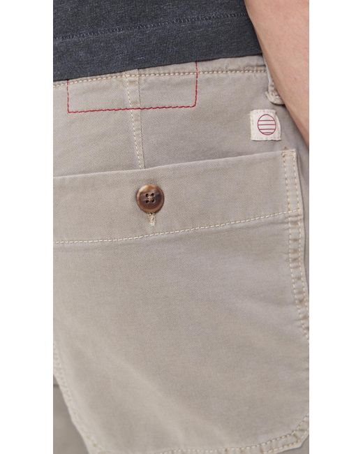 Marine Layer Gray Twill Relaxed Fit Field Pants for men