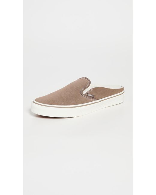 Vans Leather Cozy Lined Classic Slip On Mules - Lyst