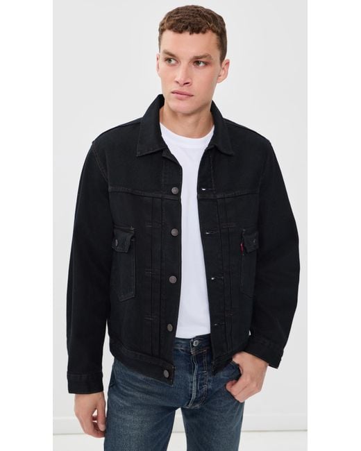 Levi's Black Type 2 Trucker Jacket for men