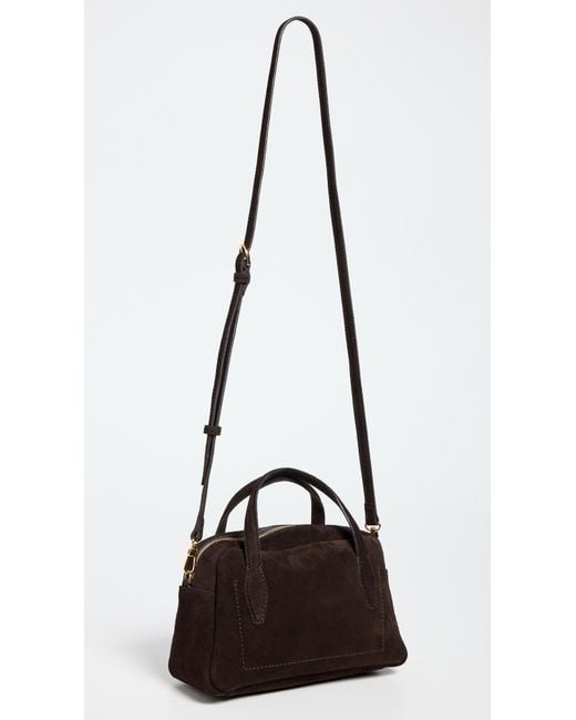 Madewell Black Suede Satchel