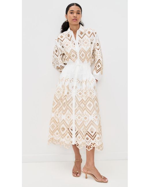 Alexis White Portello Dress
