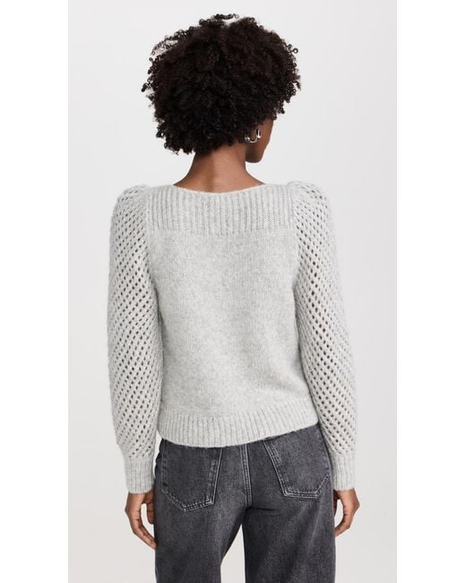 LoveShackFancy White Alpaca Rosie Pullover