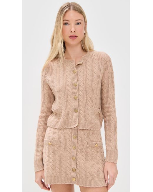 LoveShackFancy Natural Eugenie Cardigan