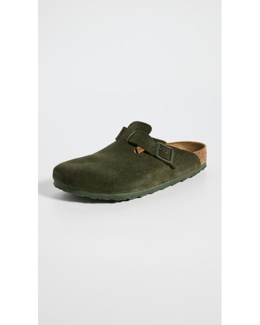 Birkenstock Boston Clogs in Green for Men | Lyst