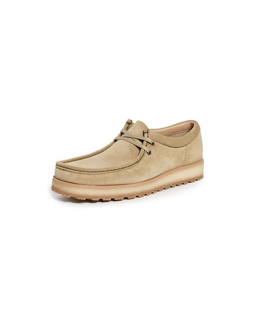 Clarks White Wallabee Scout Lo Shoes for men