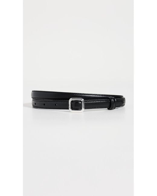 LIE STUDIO Black The Georgia Slim Belt