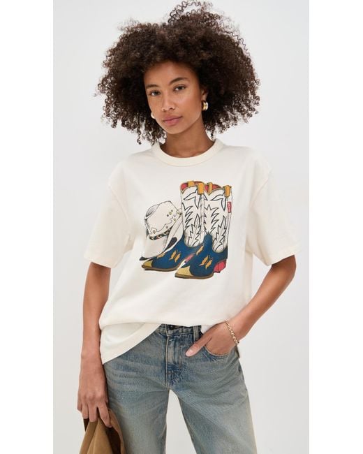 Levi's White Graphic Tabor Tee