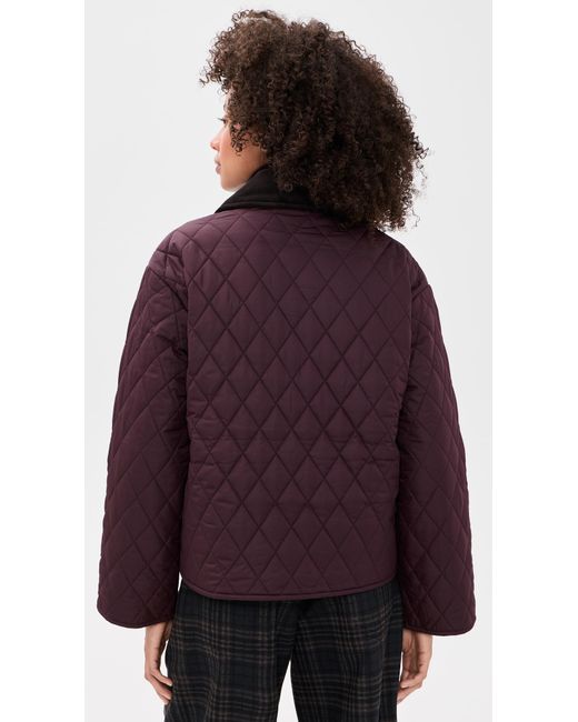 Barbour Purple Moira Quilted Jacket