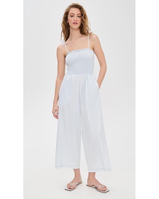 Splendid White Stripe Jumpsuit