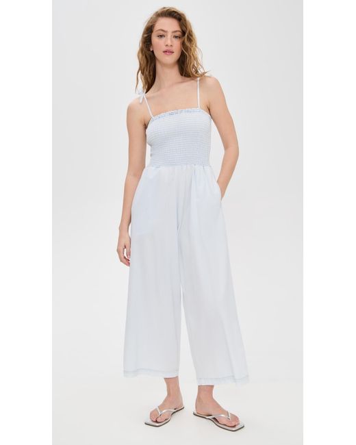 Splendid White Stripe Jumpsuit