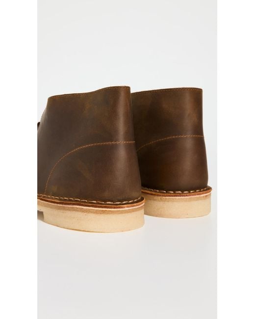 Clarks White Desert Boots for men