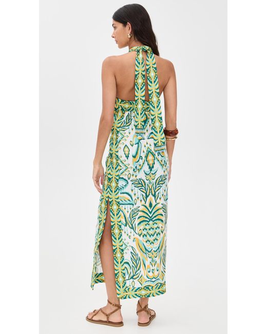 FARM Rio Tropical Tapestry Off- Halter Neck Dress in Green | Lyst FARM Rio Tropical Tapestry Off- Halter Neck Dress in Green | Lyst