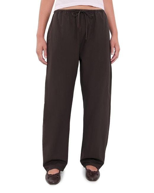 Leset Black Kyoto Drawstring Pants