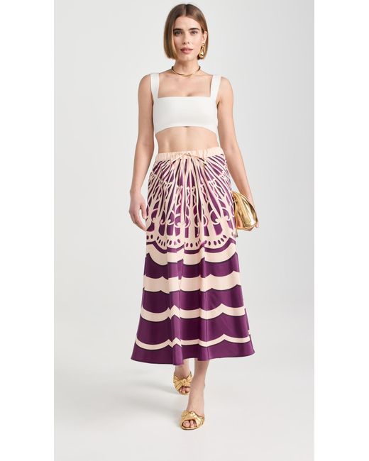 LaDoubleJ Red A Doube J Drawstring Skirt Fans Pacée