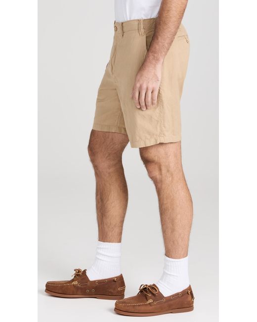 Polo Ralph Lauren Natural Cotton Linen Flat Front Shorts for men