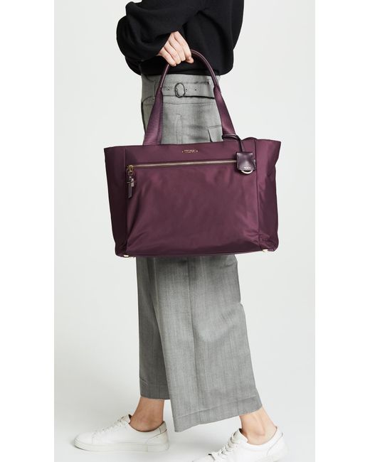 tumi voyageur mauren nylon tote
