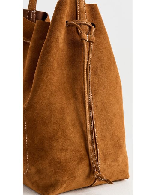 Mansur Gavriel Brown Drawstring Cabas Bag