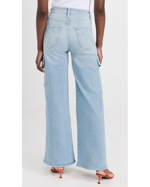 Mother The Undercover Cargo Sneak Jeans in Blue | Lyst